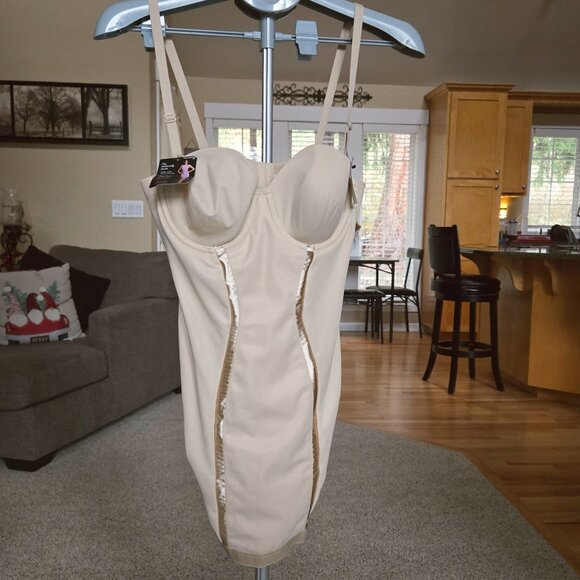 NWT Maidenform sz 34C firm control strapless convertible full slip - Picture 2 of 6